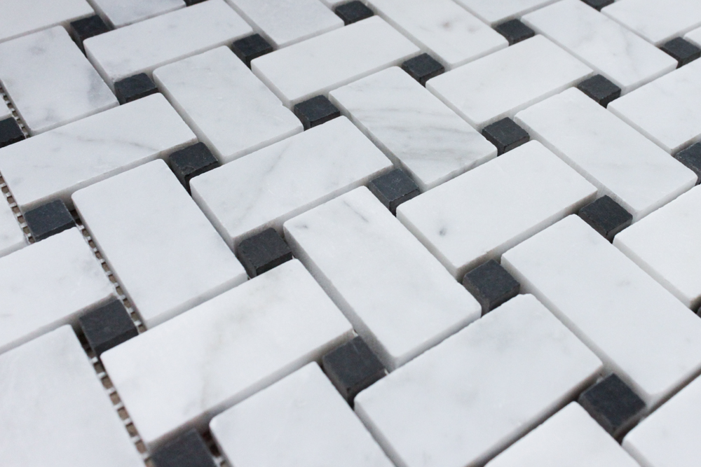 CARRARA BASKET WEAVE MOSAIC 31,5x31,5 8MM
