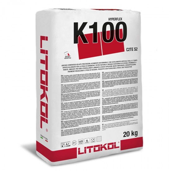 [LIK100B0020] LITOKOL HYPERFLEX K100 LIM HVIT 20KG S2