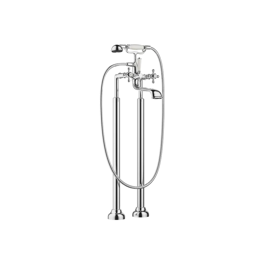 [DB25943360-00] MADISON TOHULLS BLANDEBATTERI FOR BADEKAR, BADEKAR FRITTSTÅENDE MONTERING MED HÅNDDUSJSETT. KROM