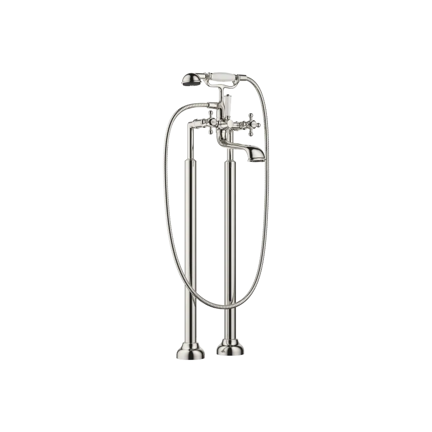 [DB25943360-08] MADISON TOHULLS BLANDEBATTERI FOR BADEKAR, BADEKAR FRITTSTÅENDE MONTERING MED HÅNDDUSJSETT. PLATINA