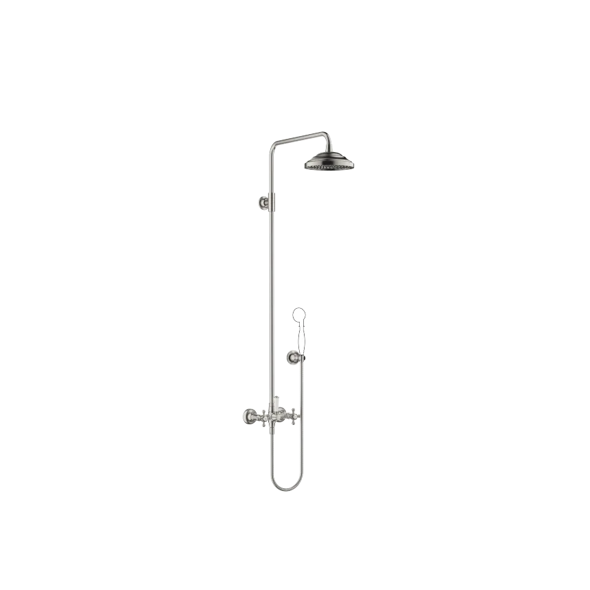 [DB26633360-06] MADISON SHOWERPIPE MED DUSJBATTERI UTEN HÅNDDUSJ FLOWREDUCE. BØRSTET PLATINA