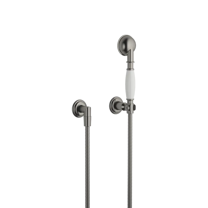 [DB27803361-990010] MADISON HÅNDDUSJSETT, MED INDIVIDUELLE ROSETTER, FLOWREDUCE. DARK PLATINUM, BØRSTET