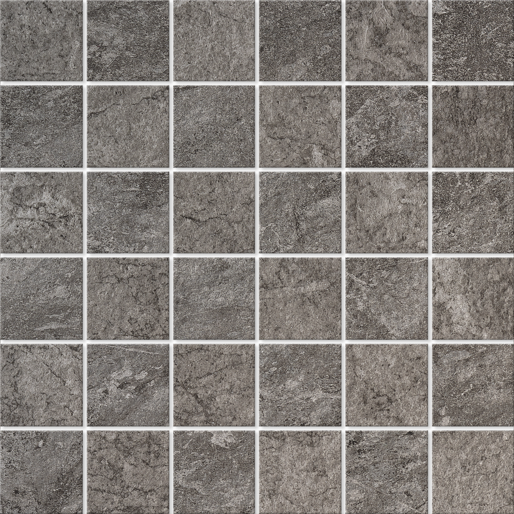 [BM21405] QUARTZIT GREY 5X5 (4,7X4,7) D0505 9MM MOSAIKK PÅ NETT