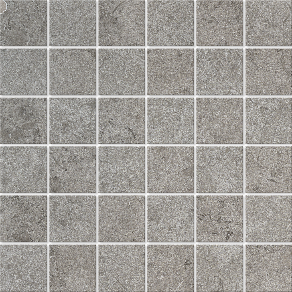 NORRVANGE GREY 5X5 (4,8X4,8) J0505 9MM MOSAIKK PÅ NETT