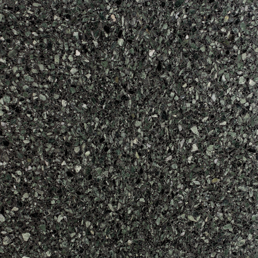 [AGSB437] TERRAZZO SB 112 VERDE SCURO 40X40 2CM HONED R9