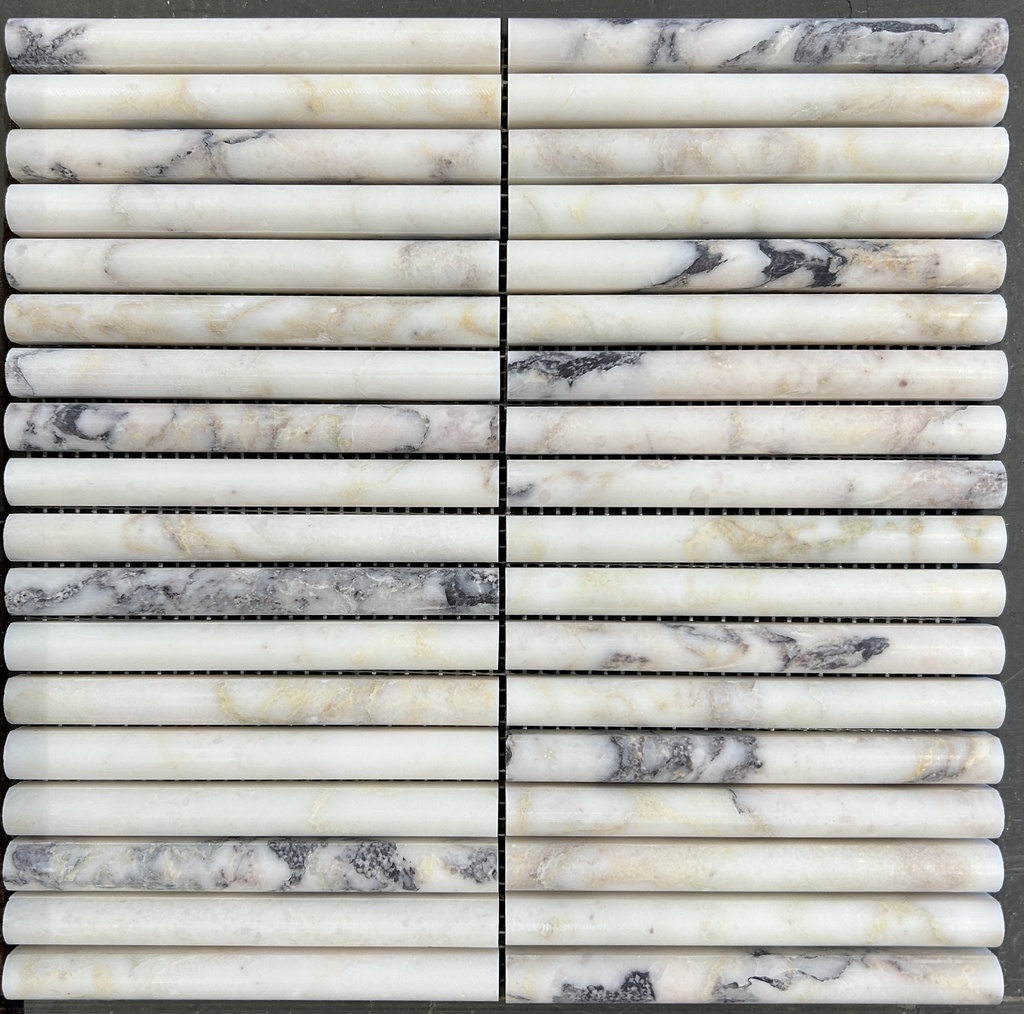 CALACATTA VIOLA BAMBOO MOSAIC 30,5x30,5 15MM HONED (SILKEMATT)