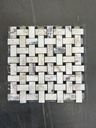 CALACATTA VIOLA BASKET WEAVE MOSAIC 30,5x30,5 8MM HONED (SILKEMATT)
