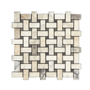 CALACATTA VIOLA BASKET WEAVE MOSAIC 30,5x30,5 8MM HONED (SILKEMATT)