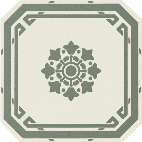 OLD ENGLAND BATH 20X20 OTTAGONO DECORO ED 8MM R10 MATT