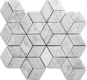 CARRARA DIAMOND MOSAIC 28,5X30,5 7MM HONED