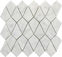 CARRARA EVENTYRLIG MOSAIC 30X30 10MM HONED (SILKEMATT)
