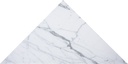 CARRARA WHITE MARMOR TRIANGLE 40X56 10MM HONED (SILKEMATT)
