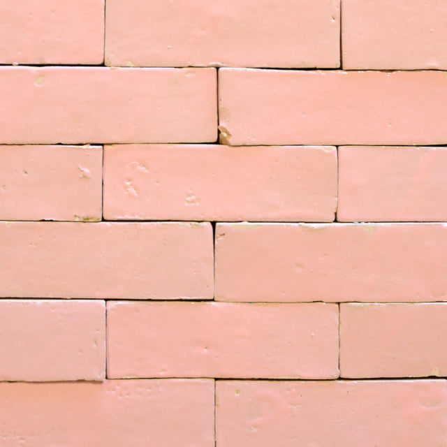 [ULA224] Bejmat Soft Pink 14x4,5 (1,8 cm tykk, håndlagd terracottaflis)