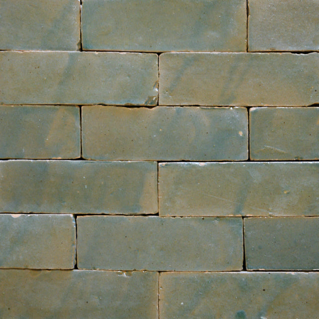 [ULA226] Bejmat Olive Drab 14x4,5 (1,8 cm tykk håndlagd terracotta)