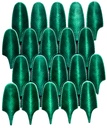 GLAZED FEATHER GREEN 34x29 MOSAIKK