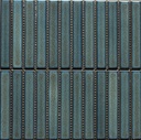 Glazed Pinstripe Denim Kit Kat mosaikk 30x29,6 cm