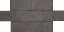 Terracotta Brick Sort 27x6,2 cm håndlagd flis