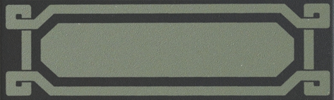 OLD ENGLAND BATH 6X20 LISTELLO DECORO BLACK