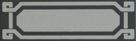 OLD ENGLAND LONDON 6X20 LISTELLO DECORO BLACK