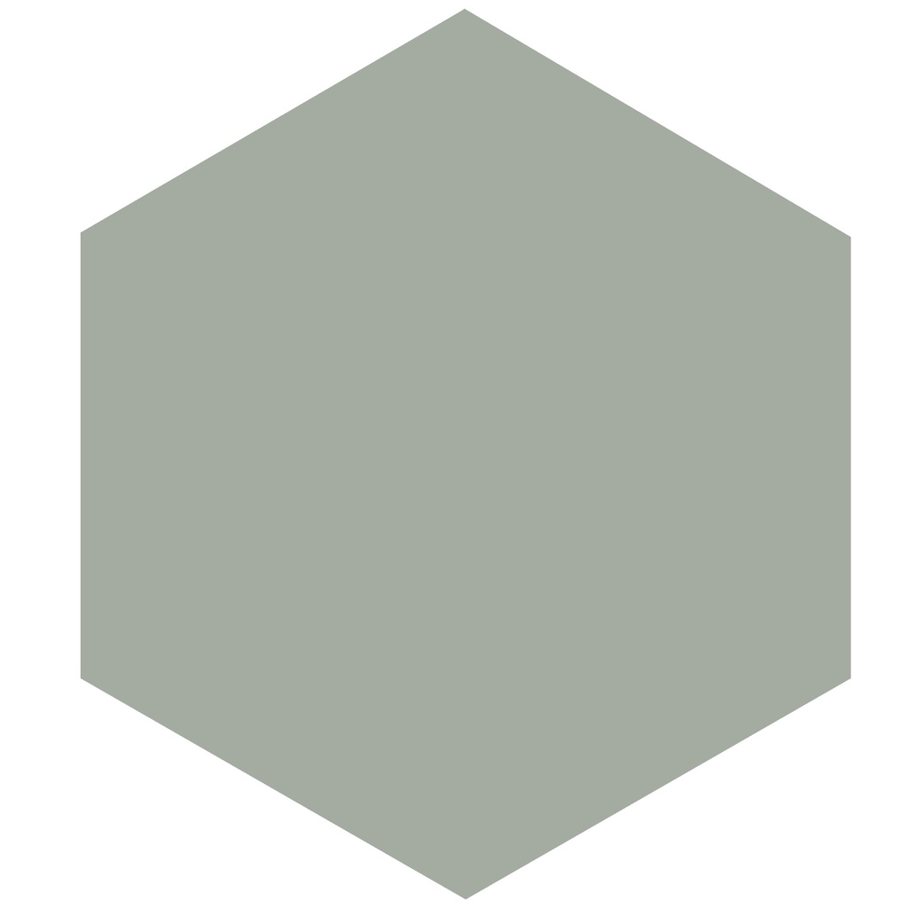 HEXAGON OLIVE GREEN 17,4X15 16MM