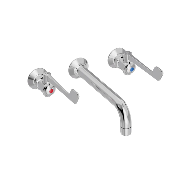 [TC49.018.888] SP Albue servantarmatur for innbygging med 200 mm fast tut (Bronsert messing)