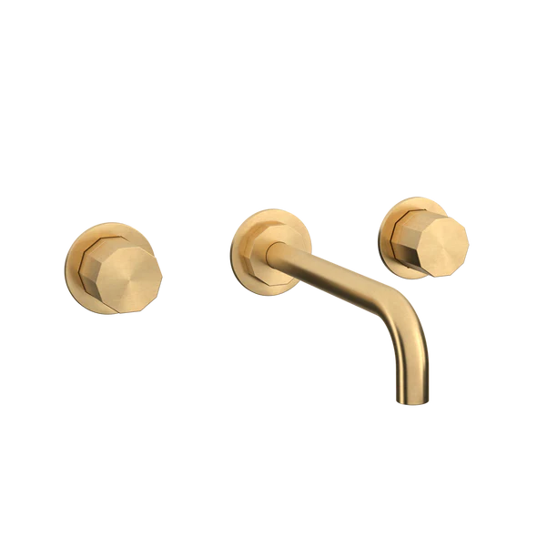 [TC11067] DECA - D2, 3-hulls armatur med 200 mm fast tut (Bronsert messing)