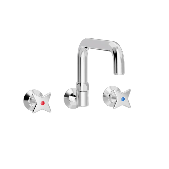 Kryssgrep kjøkkenkran med S200 mm svingtut for innbygging/vegg