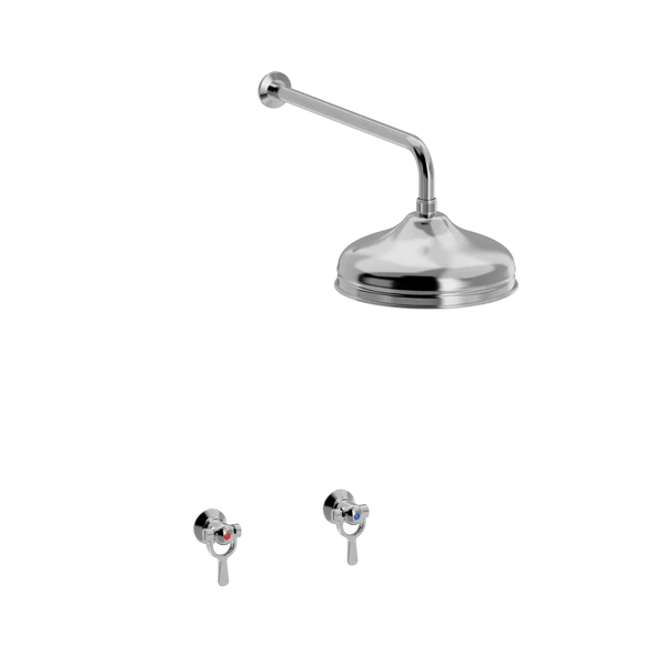 [TC49.025-220.888] SP dusjarmatur for innbygging med 220 mm dusjhode (Bronsert messing)