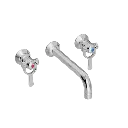 SP servantarmatur for innbygging med 200 mm fast tut