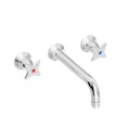 Kryssgrep servantarmatur for innbygging med 200 mm fast tut