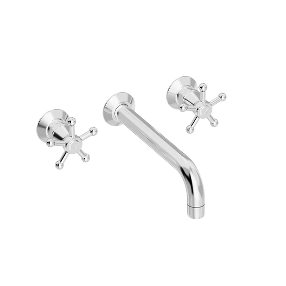 Christiansborg servantarmatur for innbygging med 200 mm fast tut