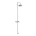 Christiansborg utendørsdusj med hodedusj og fotspyler (EPDM)