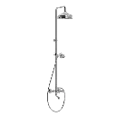 Kryssgrep badekar- og dusjarmatur med hode- og hånddusj