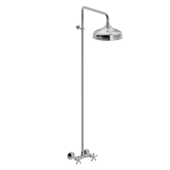 [TC23.431MT888] Christiansborg dusjarmatur med hodedusjsett (Bronsert messing)