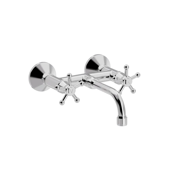 [TC22.431-V150.888] Christiansborg veggarmatur med V150 mm fast tut (Bronsert messing)