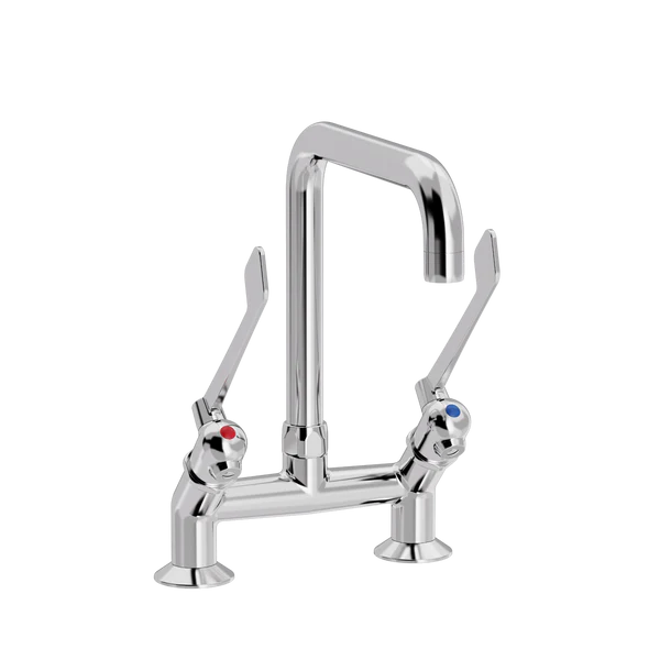 [TC20.528-U200.888] SP to-hulls kjøkkenkran med U200 mm tut (Bronsert messing)