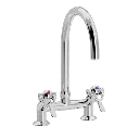 SP 2-hulls kjøkkenkran 45° med Ø 200 mm svingtut