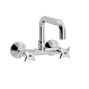 Kryssgrep veggarmatur med L200 mm svingtut