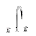 Kryssgrep Elements, 3-hulls servantarmatur med Ø 200 mm tut