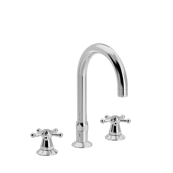 [TC16.301-Ø150.888] Christiansborg 3-hulls kjøkkenkran med svingtut Ø150 mm (Bronsert messing)