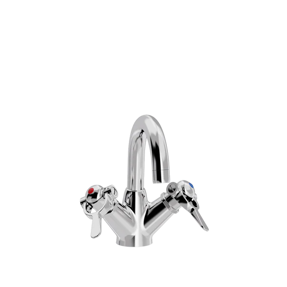 [TC16.205.888] SP servantarmatur med fast tut (Bronsert messing)