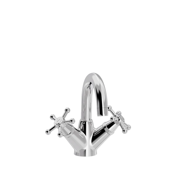 [TC16.201.888] Christiansborg servantarmatur med fast tut (Bronsert messing)