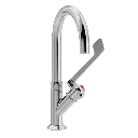 SP Albue standventil med Ø 150 mm svingtut, varmt vann