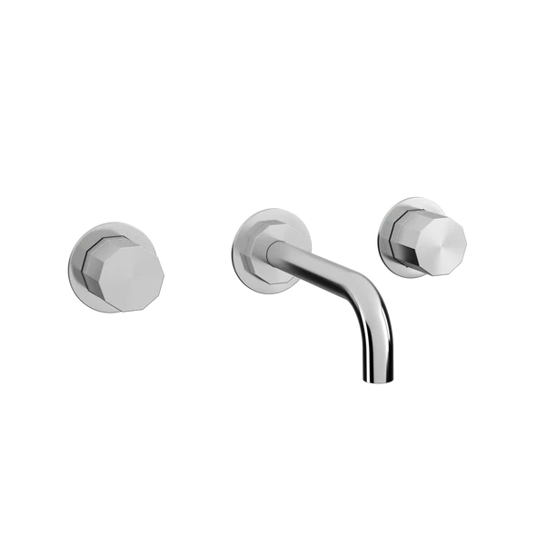 [TC11122] DECA - D2, 3-hulls armatur med 150 mm fast tut (Bronsert messing)