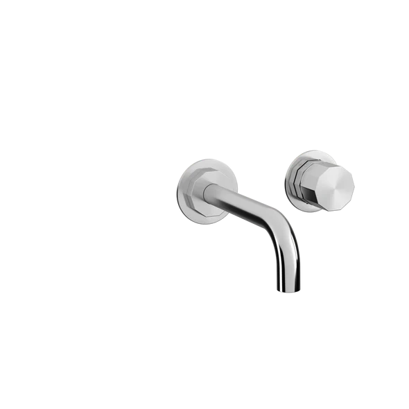 [TC11117] DECA - D2, 2-hulls armatur med 150 mm fast tut (Bronsert messing)