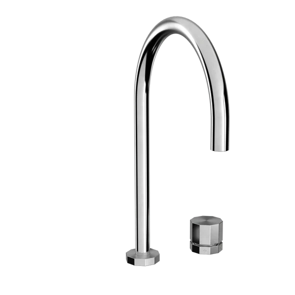 [TC11063] DECA - D1, 2-hulls armatur med Ø 200 mm svingtut (Bronsert messing)