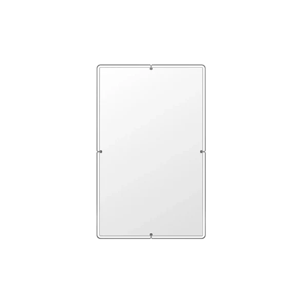 [TCT01.013.888] Rektangulært speil, S (Bronsert messing)