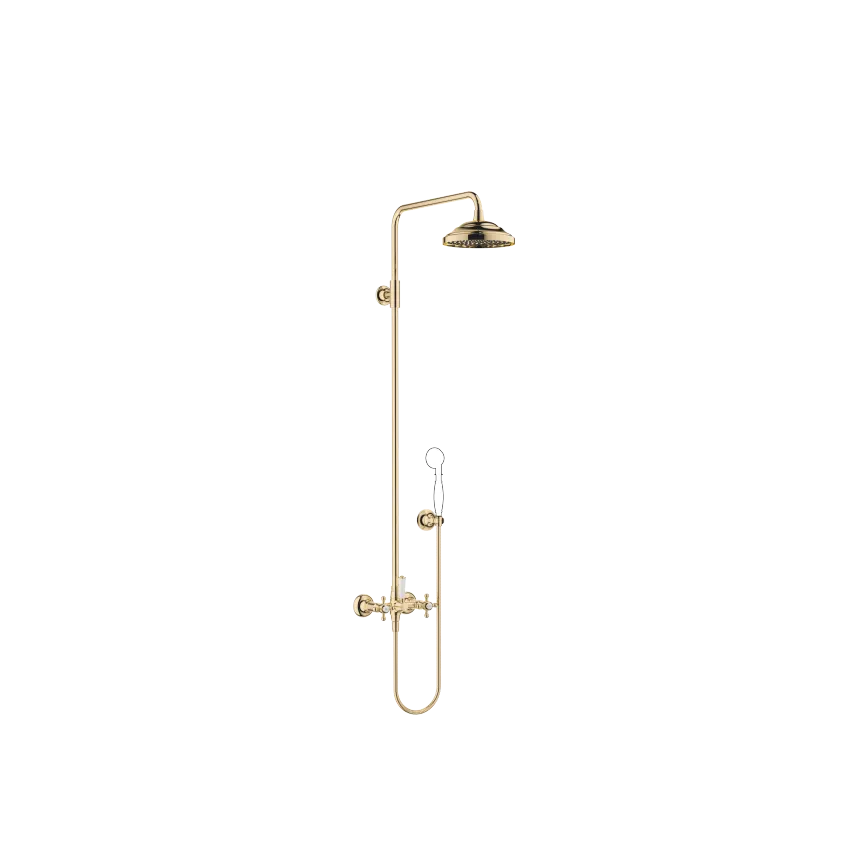 [DB26633360-09] MADISON SHOWERPIPE MED DUSJBATTERI UTEN HÅNDDUSJ FLOWREDUCE. MESSING (23 KT GULL)