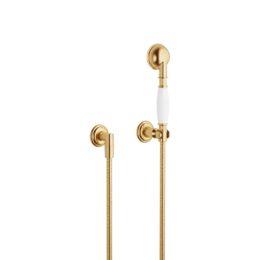 [DB27803361-28] MADISON HÅNDDUSJSETT, MED INDIVIDUELLE ROSETTER. BØRSTET MESSING (23 KT GULL)