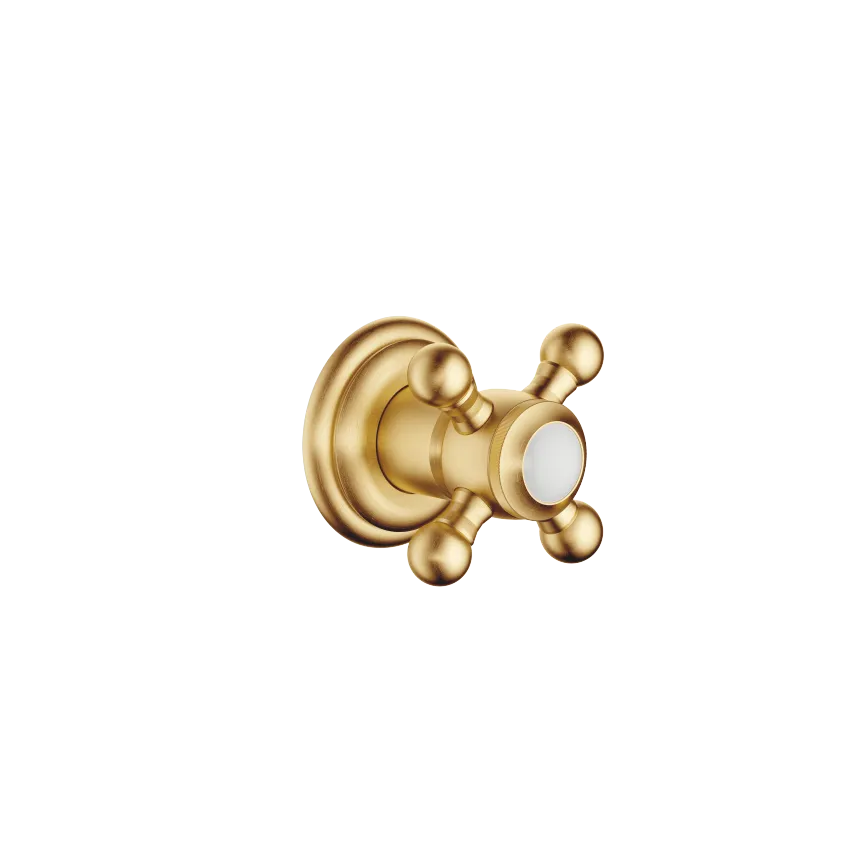 [DB36607361-28] MADISON INNBYGGINGSVENTIL, LUKKES MED KLOKKEN, 1/2". BØRSTET MESSING (23 KT GULL)